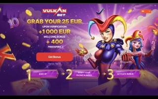 Screenshot Vulkan.bet - Bono Sin Deposito 10€ Gratis
