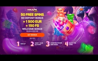 Screenshot VulkanVegas - Bono Sin Deposito 50 Giros Gratis